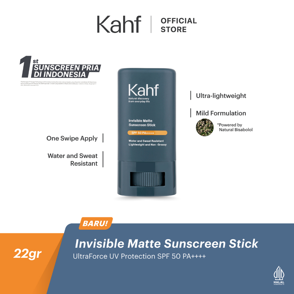 KAHF INVISIBLE MATTE SUNSCREEN STICK 22 G