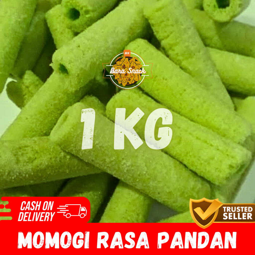 

[ 1KG ] Stik Momogi Panjang Rasa Pandan / Camilan Snack Kiloan Murah -B