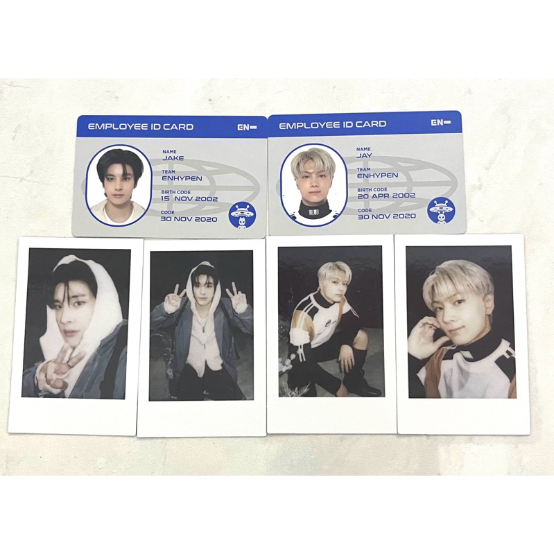 (ready) ENHYPEN jake Jay id card ggu ggu 2024 photocard set
