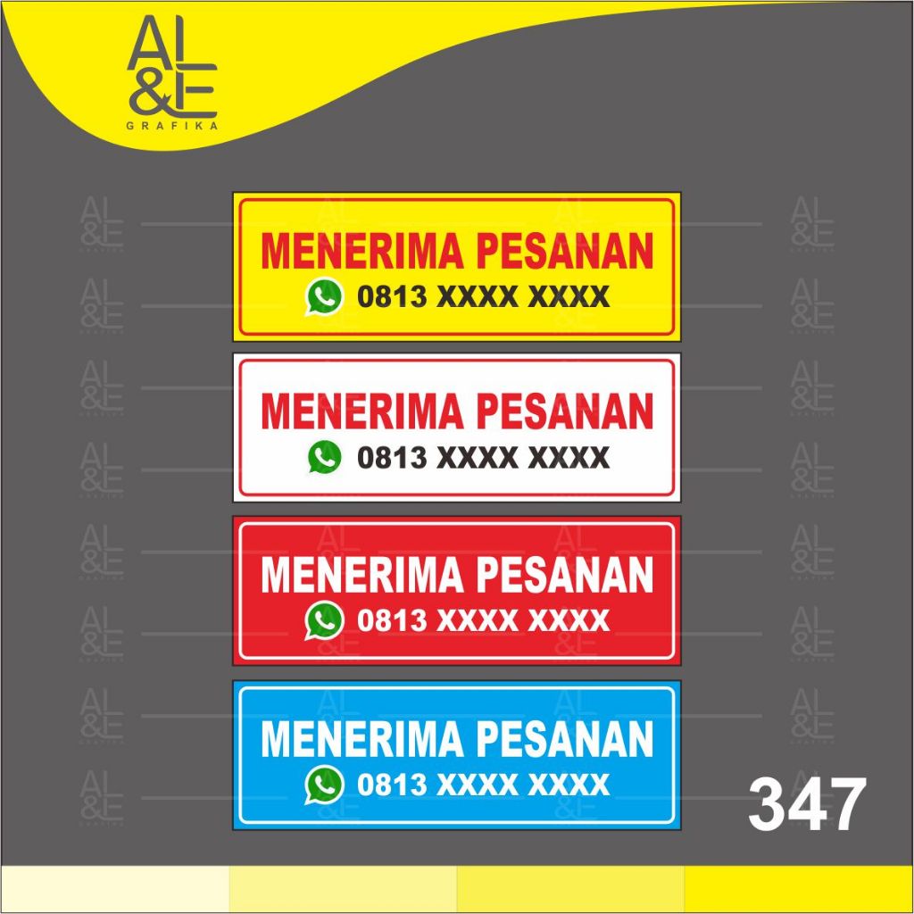 

347 - Stiker Menerima Pes4nan, Sticker Vinyl, Cetak Premium Indoor _ Tahan Air