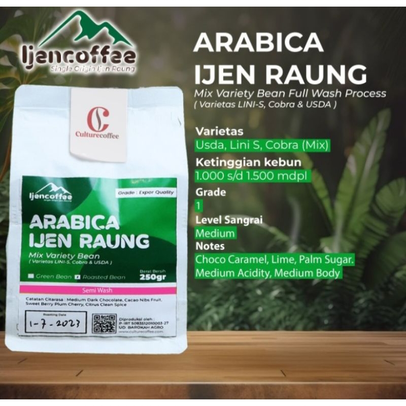 

Kopi Arabika Semiwash Grade A 250gr