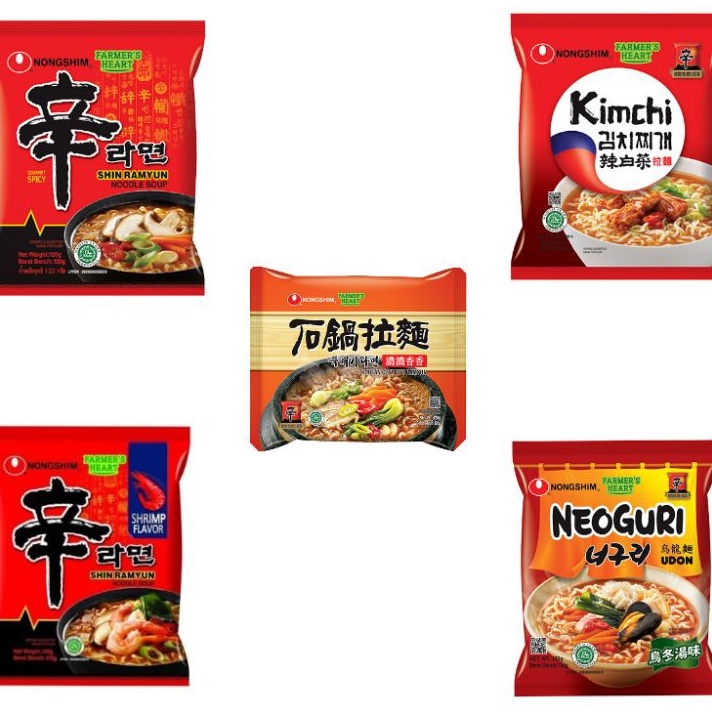 

Ready Stok EXP FEBRUARI 225 NONGSHIM SHIN RAMYEON RAMYUN RAMEN Mie Instan HALAL Spicy Mushroom Kimchi Neuguri Udon ClayPot