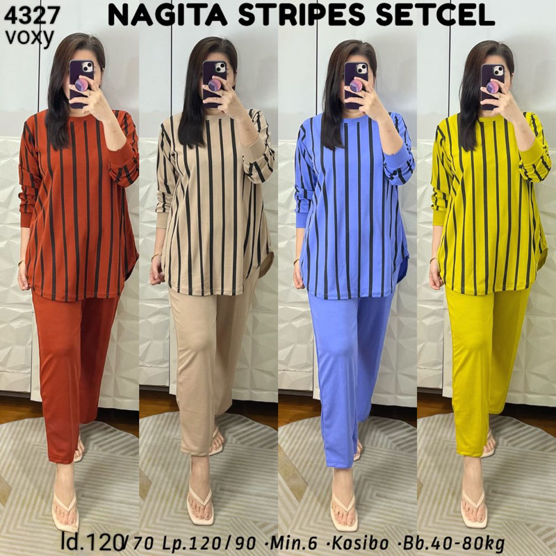 Voxy Nagita Stripes Setcel