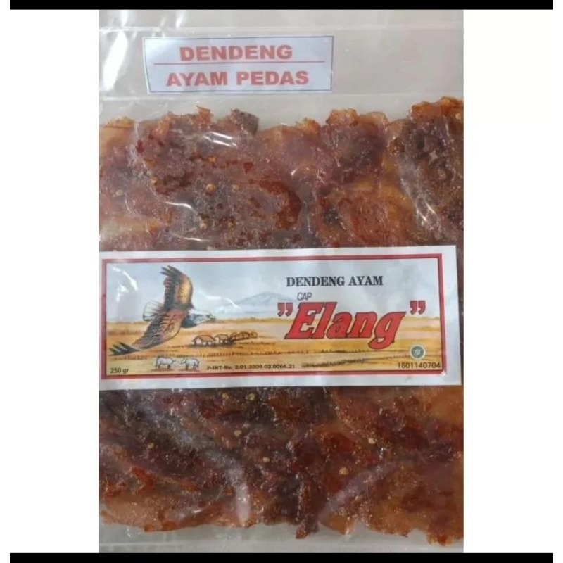 

Dendeng ayam pedas cap elang kemasan 250gr