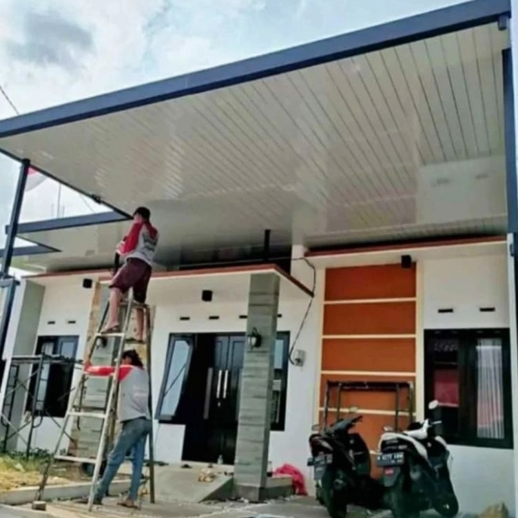 Masih fresh Kanopi baja ringan Sejabodetabek dan Paket Kanopi  Plafon PVC