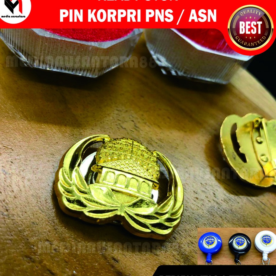 STOK SIAP COD Lencana KORPRI Pin Korpri PNS  ASN Grade Impor