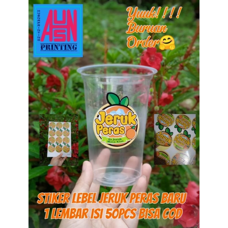 

stiker label jruk peres baru bisa COD