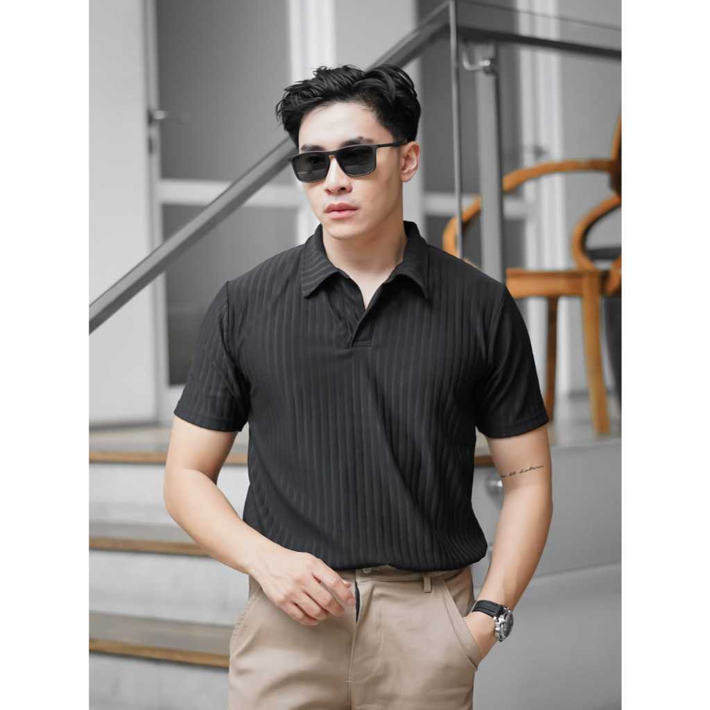 Polo Shirt Pria / Kaos Polo Knit Kerah / Baju Polo Berkerah Motif Pria Premium.