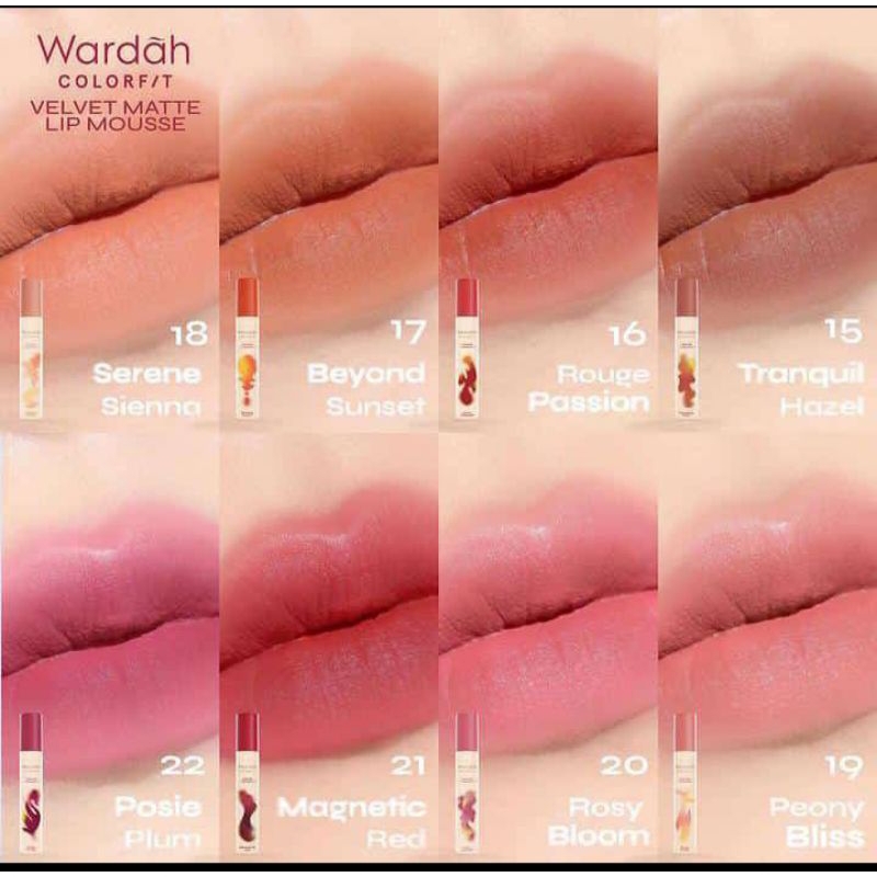 Wardah velvet lip mousse terbaru