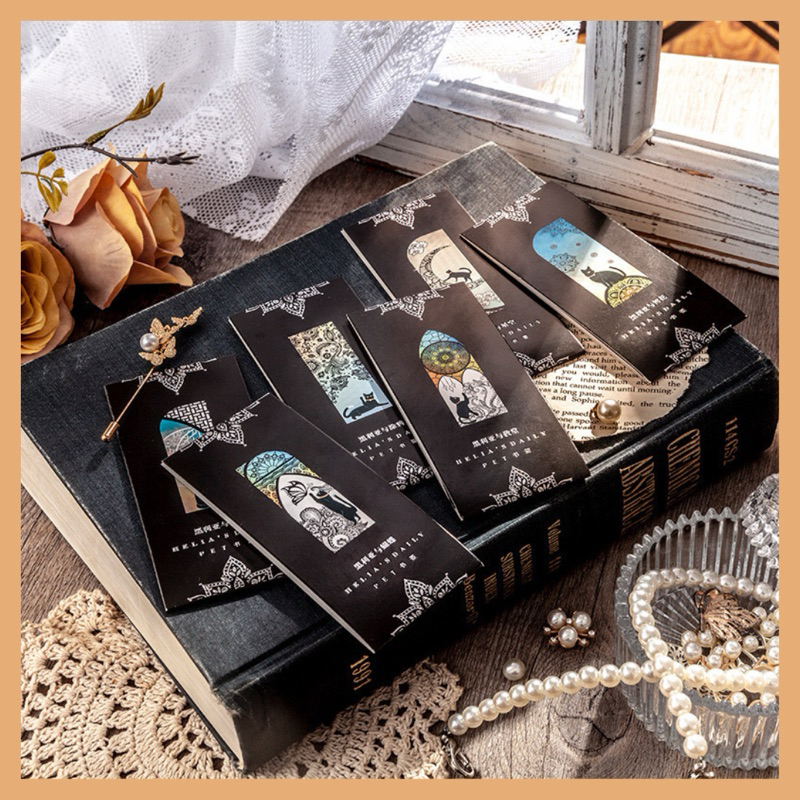 

Pembatas Buku Bookmark Aesthetic Bahan PET Cat Animal Collection Edition