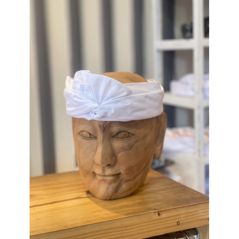 udeng jadi putih rimpit / udeng jadi kepet / udeng rimpit bungkulan