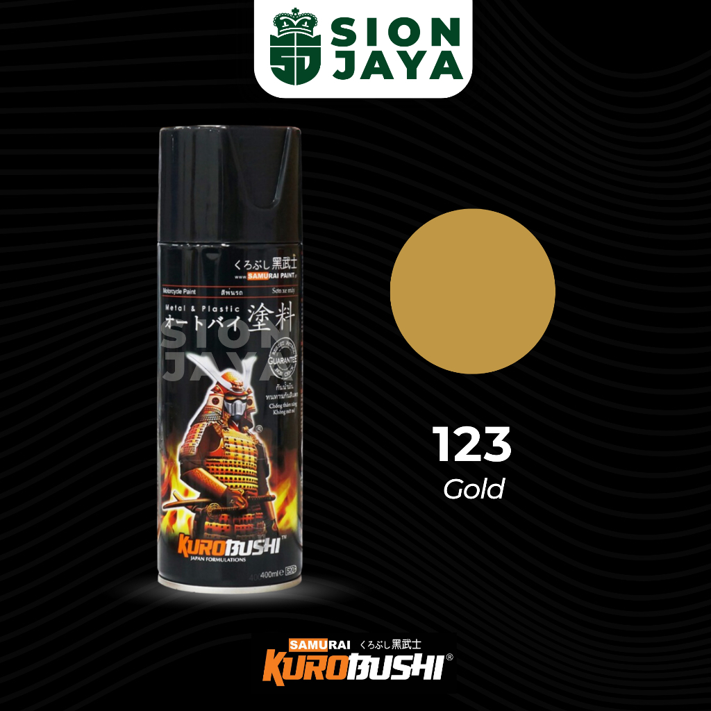 Pilox/Pylox/Cat Semprot Samurai paint Gold 123