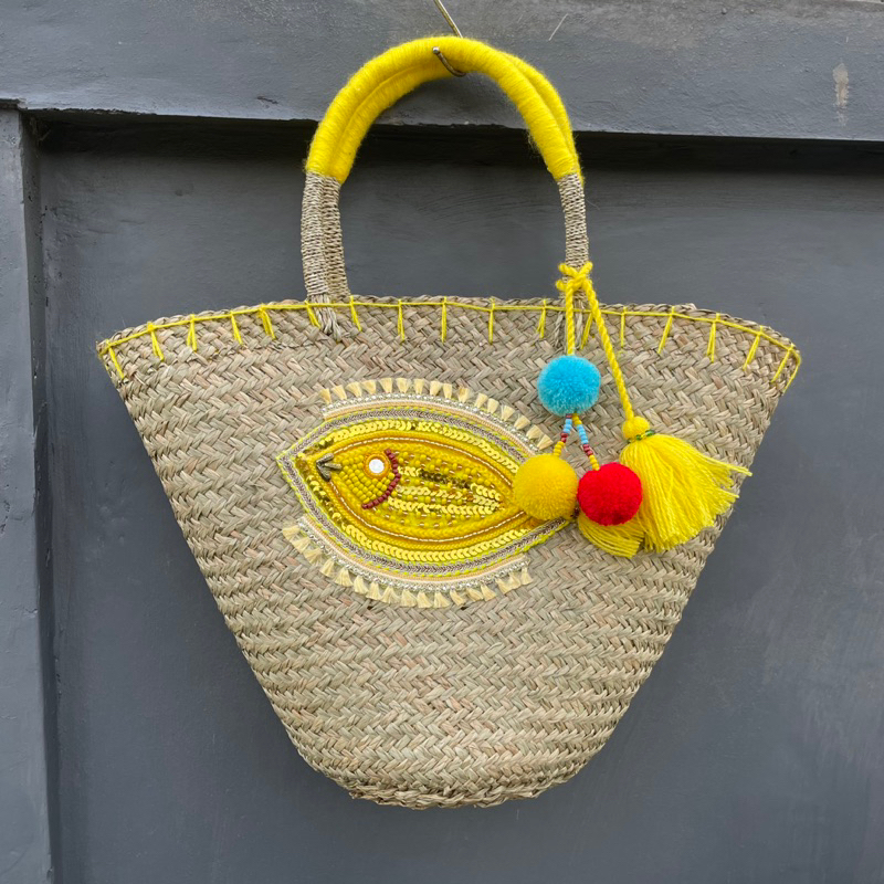 tas rotan anyaman bali premium mote