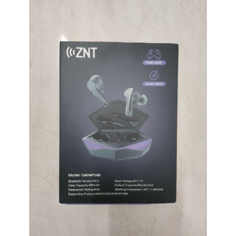 ZNT Gamepods Wireless Gaming Earbuds