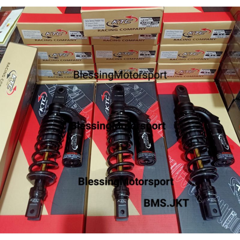 Shockbreaker shock KTC Racing EVO Series Matic Singel shock DOUBLE CLICK Tabung atas Original Vario 