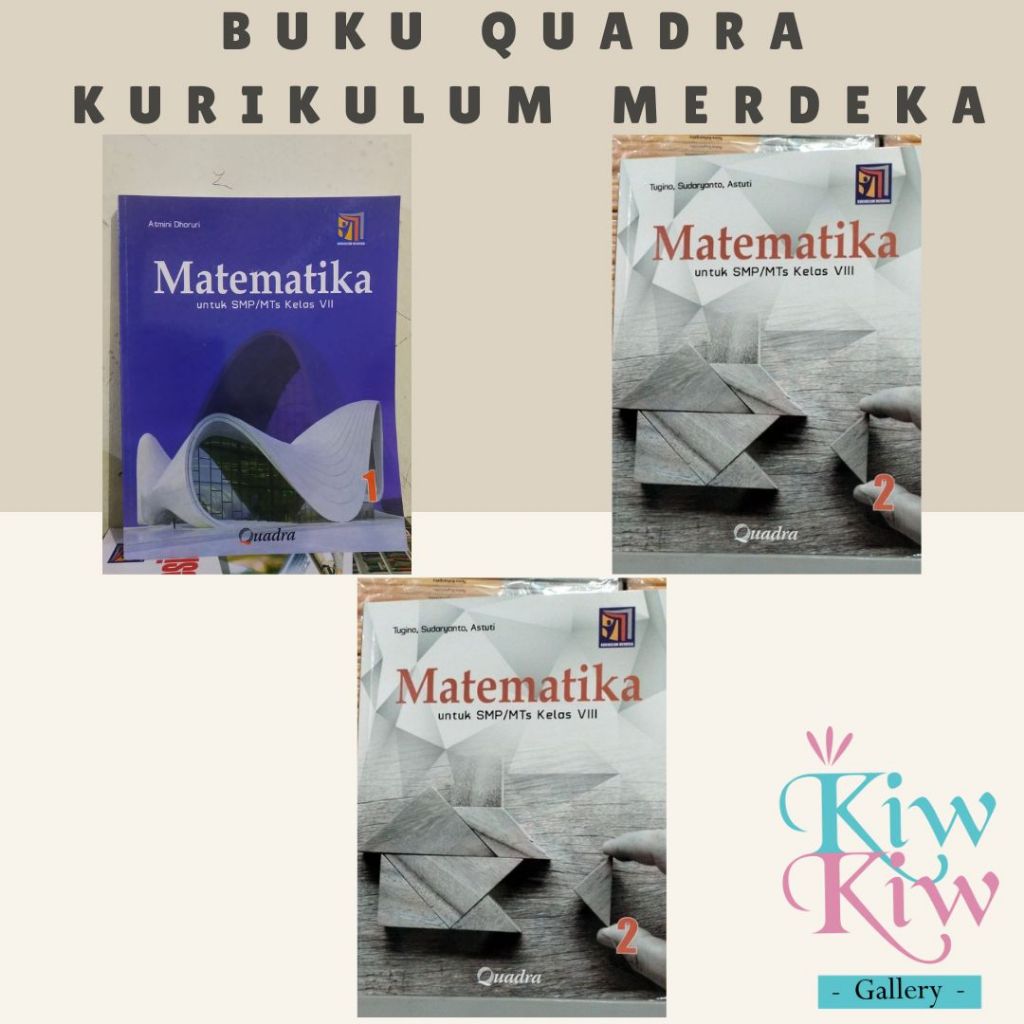 Buku Matematika Kelas 7, 8, 9 SMP/MTS Kurikulum Merdeka - Quadra
