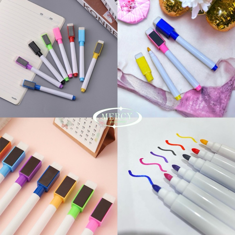 

Spidol WB Whiteboard Marker Mini Wipe and Clean Eraser Magnet