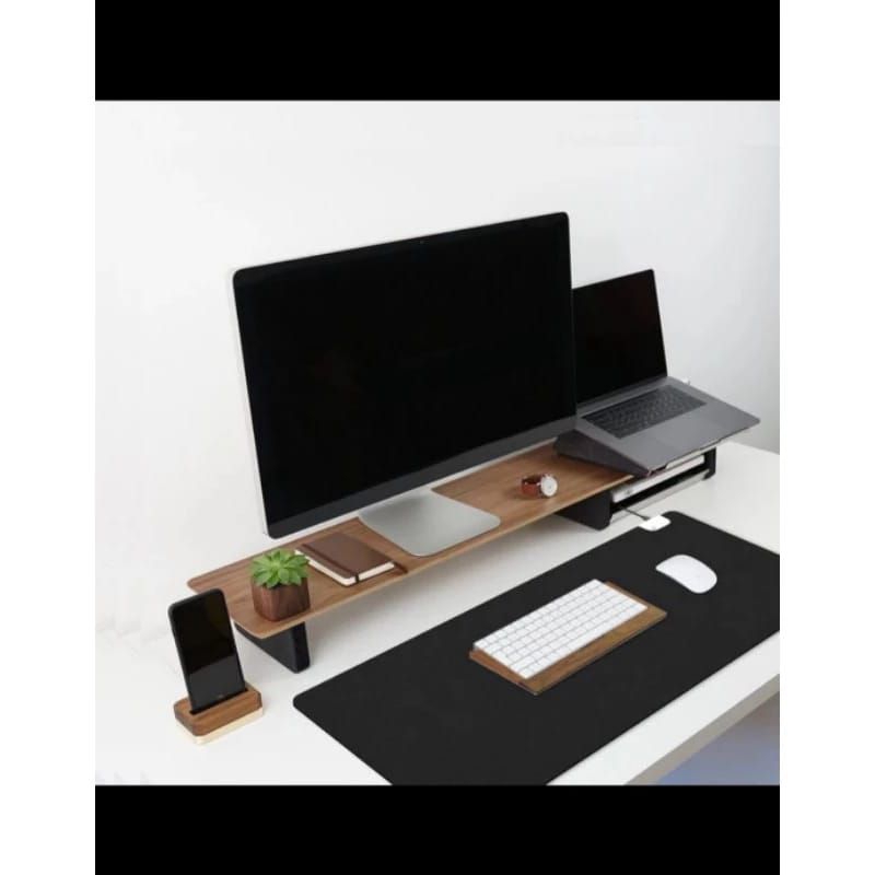 Meja Monitor Komputer Desk Shelf Stand Monitor Tatakan Dudukan Standing Rak leptop 3 kaki