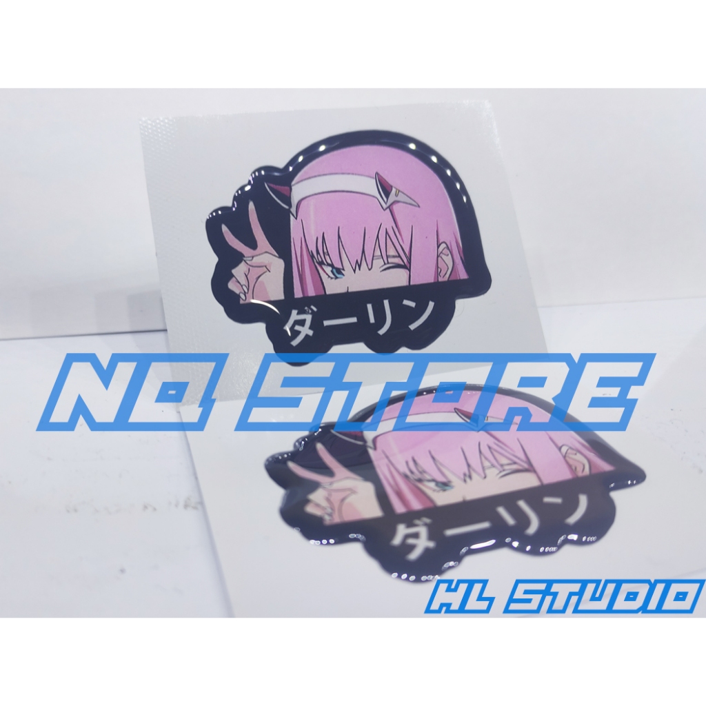 

Sticker ANIME ZERO TWO Resin Timbul Lentur