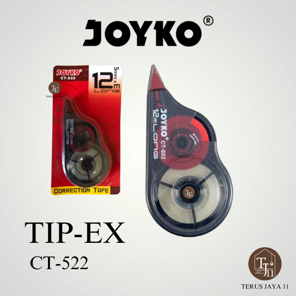 

JOYKO Correction Tape CT-522 / TIP-EX / TIPE X / Stipo Kertas merk JOYKO