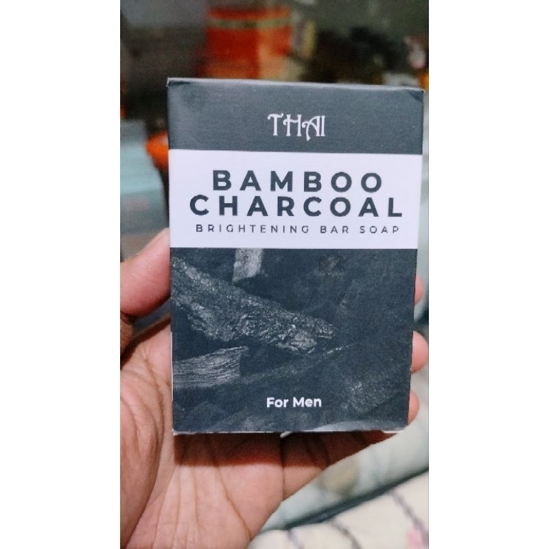 Thai Bamboo Charcoal Bar Soap 100gr | Sabun Cuci Muka Pria