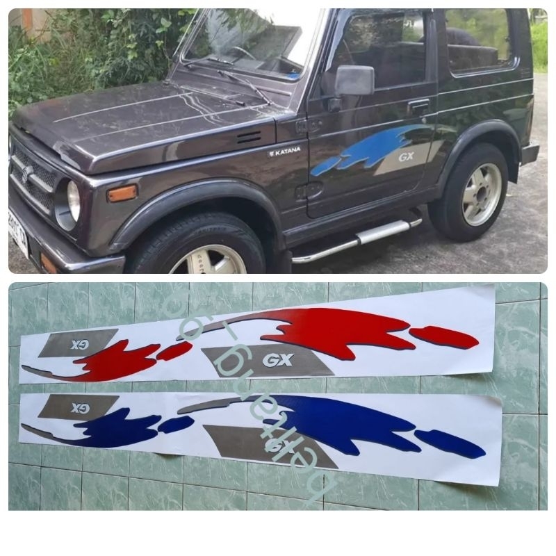 stiker sticker suzuki katana GX/sticker list bodi katana GX