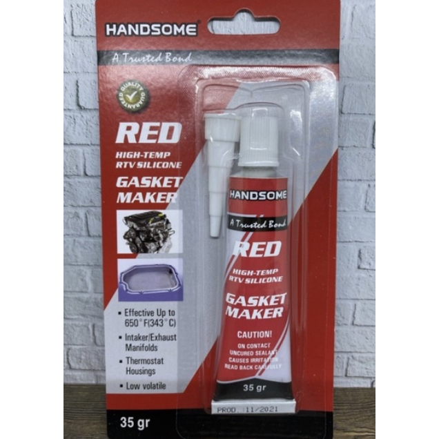 Lem Red Silicone Sealant /LEM SILICONE TUBE Red Gasket Maker Handsome 35Gr