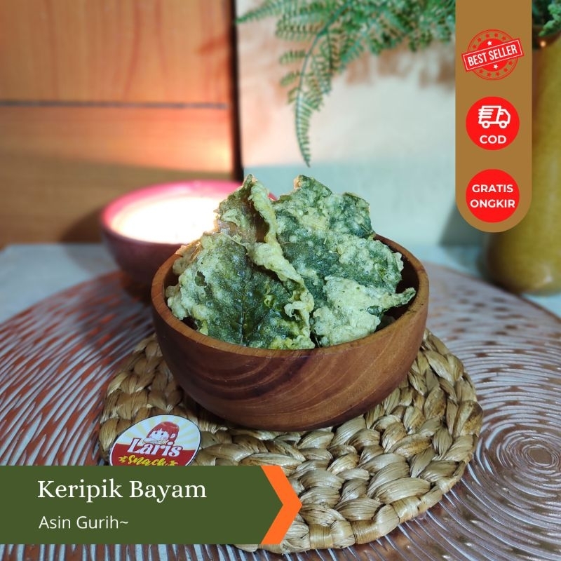 

Keripik Bayam | Laris Snack Official | Pengiriman Cimahi
