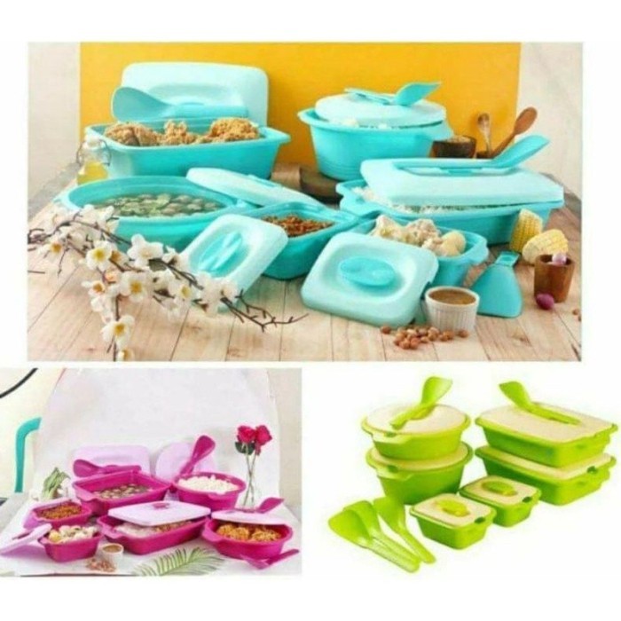 AQUAMARINE PRASMANAN SERVING SET | KOTAK PIKNIK 6 SET