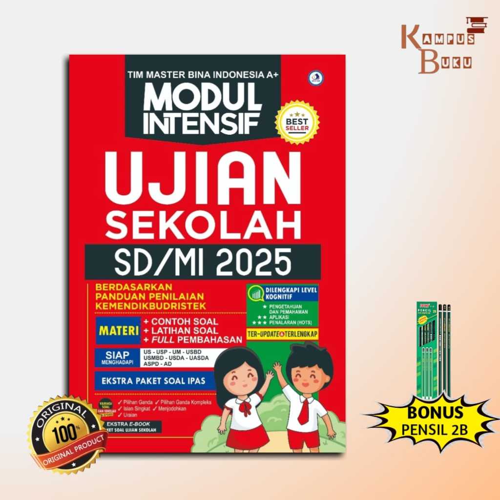 BUKU UJIAN SEKOLAH SD : MODUL INTENSIF UJIAN SEKOLAH SD/MI 2025