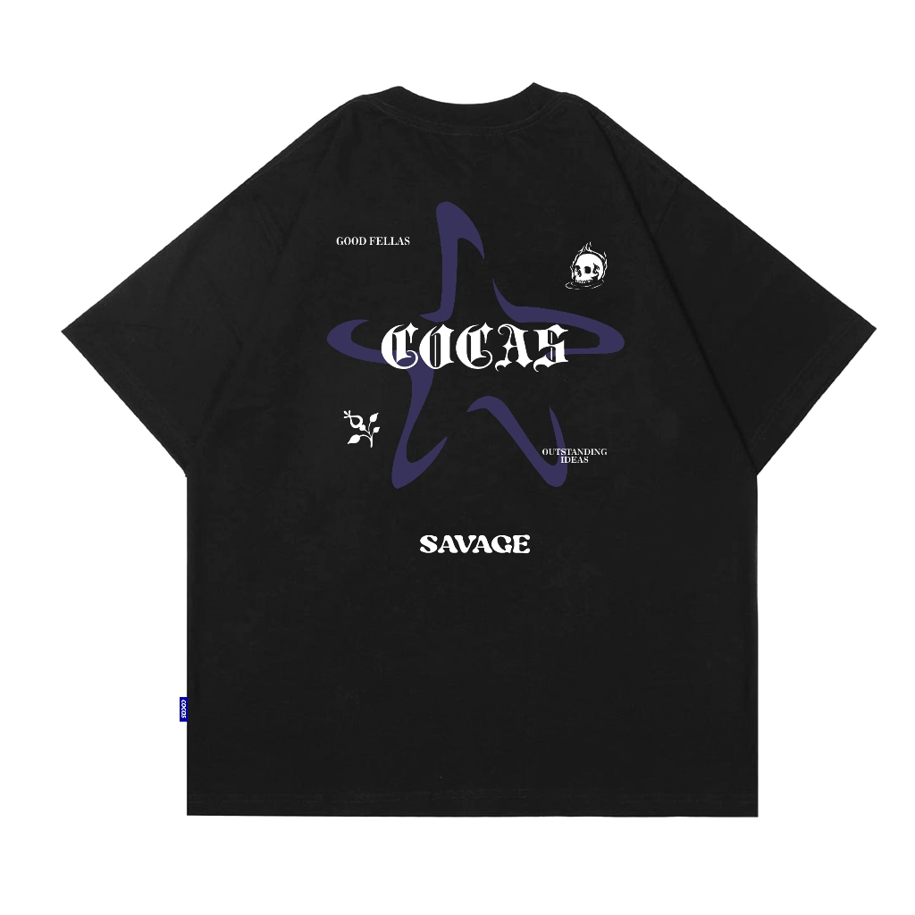 Cocas Kaos Original Savage Oversize Cotton 24s