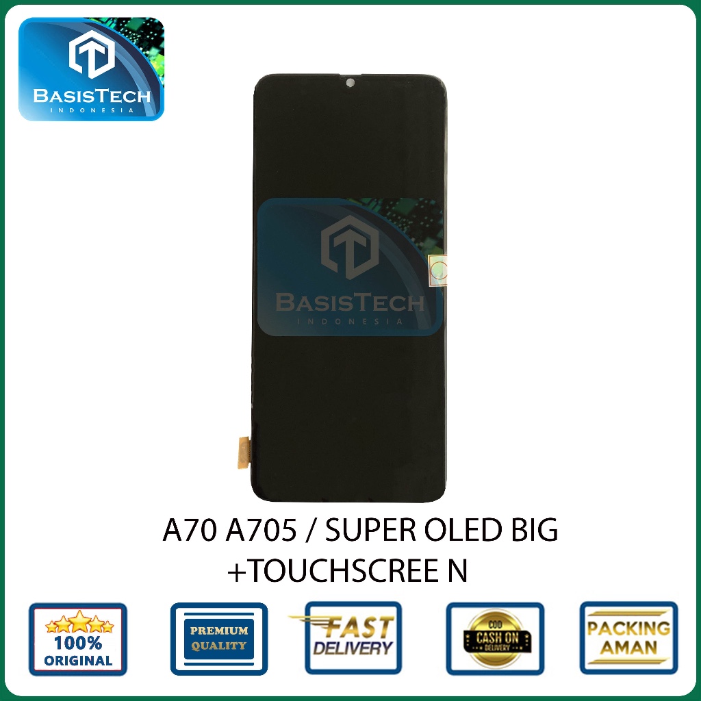 LCD SAMSUNG A70 A705 SUPER OLED BIG BISA FINGERPRINT - ORIGINAL QUALITY