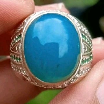Cincin Batu Bacan Doko Majiko Bluish Natural