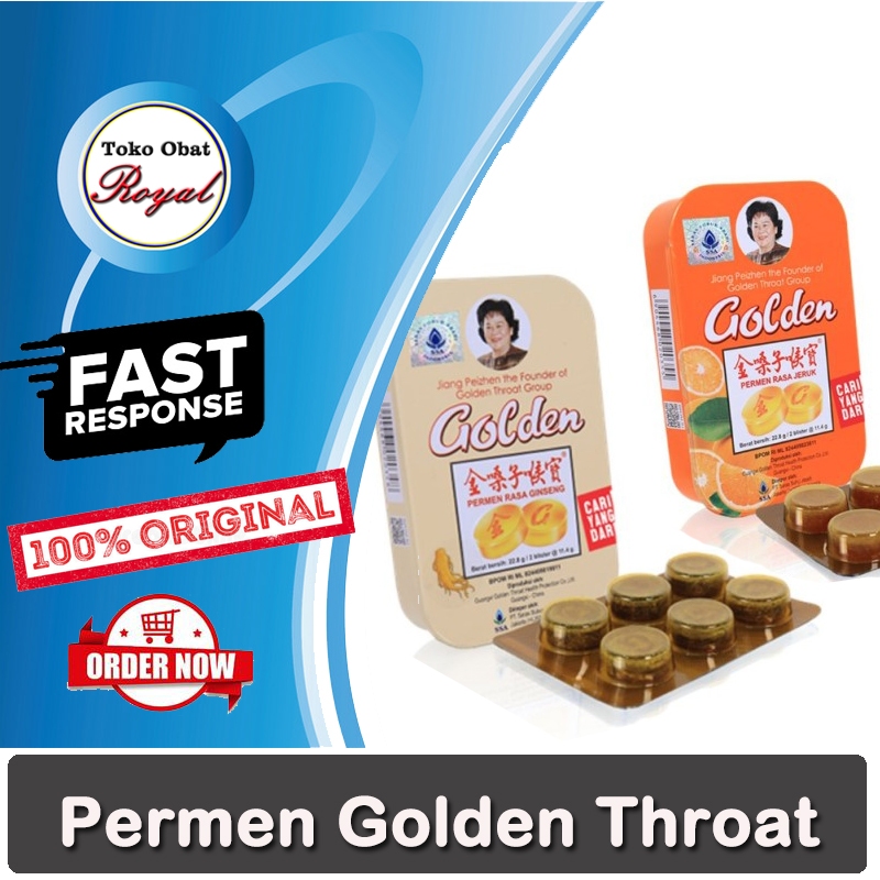 

Permen Golden Throat Rasa Ginseng dan Jeruk Pelega Tenggorokan