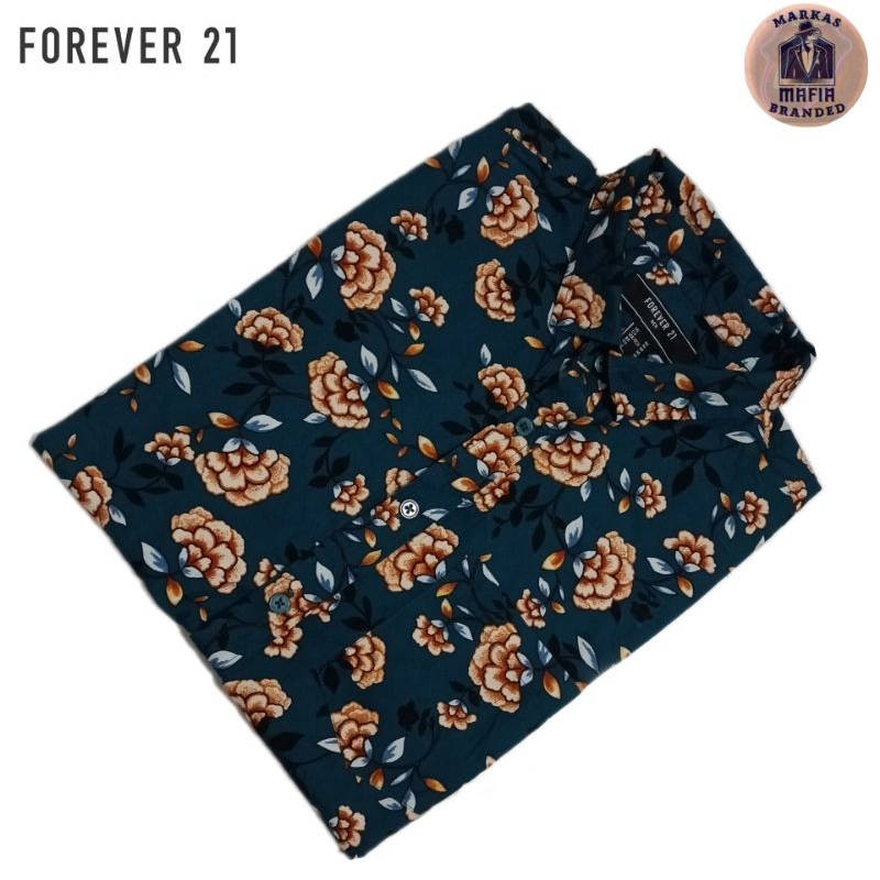 kemeja pria forever 21 men | kemeja casual | kemeja motif
