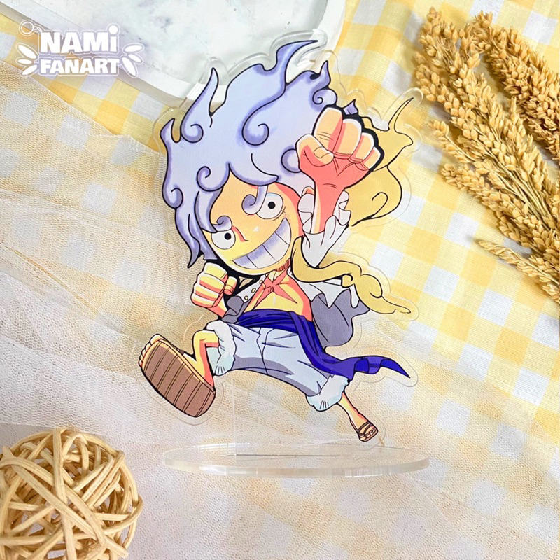 One Piece Luffy Sun God Nika Standee Standing Akrilik Anime Merchandise