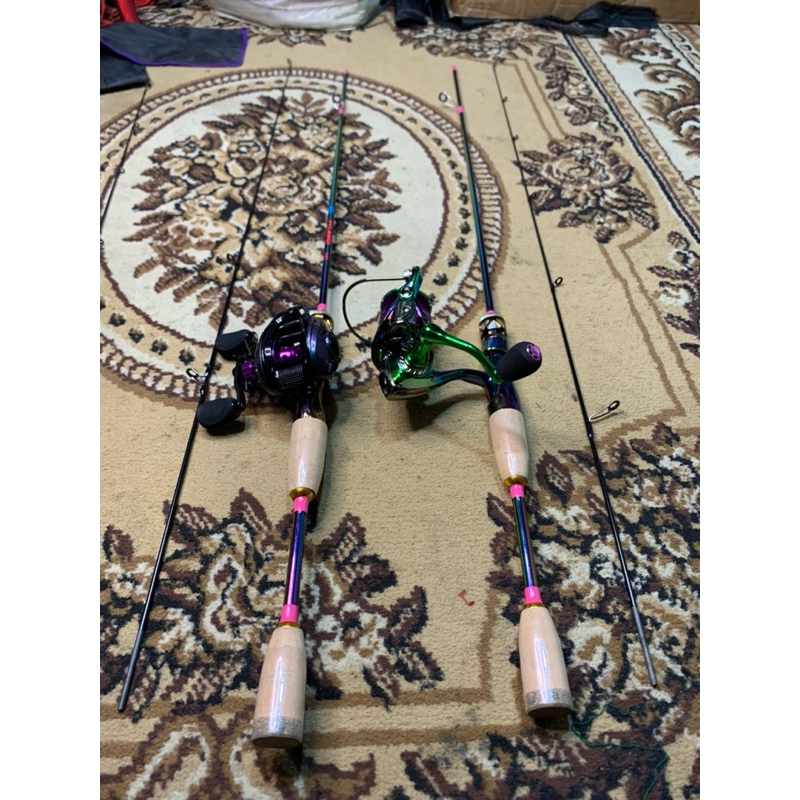 joran UL lentur solid carbon set reel zorro