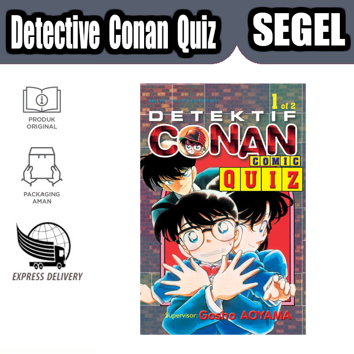 Komik DETECTIVE CONAN COMIC QUIZ Baru Original Segel - VOLUME 01