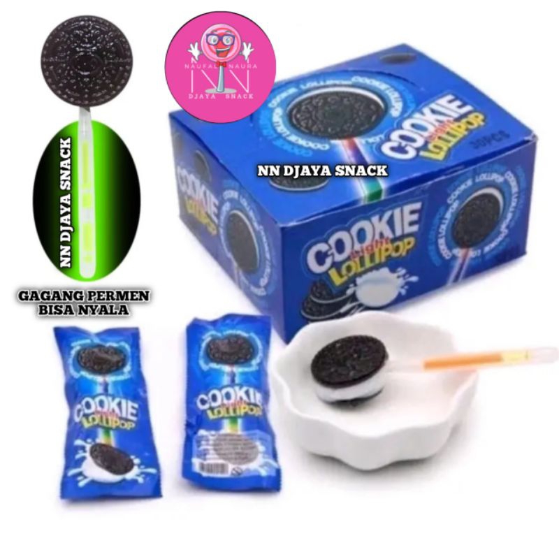 

PERMEN OOREO COOKIE LIGHT LOLLIPOP BOX ISI 30PCS