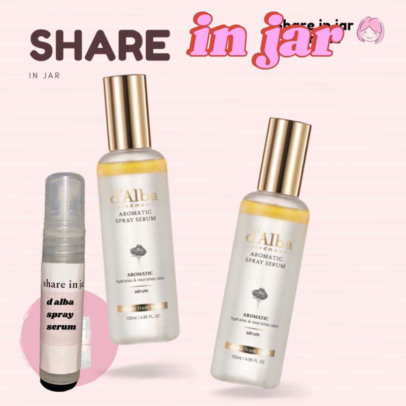 2ml D'Alba white truffle first spray serum share in jar d alba spray serum barakallaholshop bandung