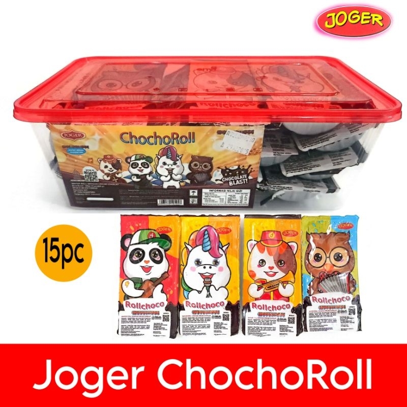 

Joger ChochoRoll wafer krim coklat isi 15pc