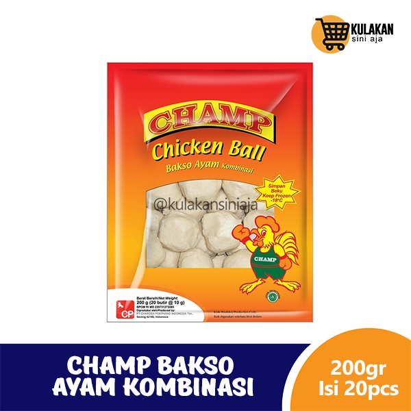 

Champ Bakso Ayam Kombinasi 200gr - Isi 20 pcs