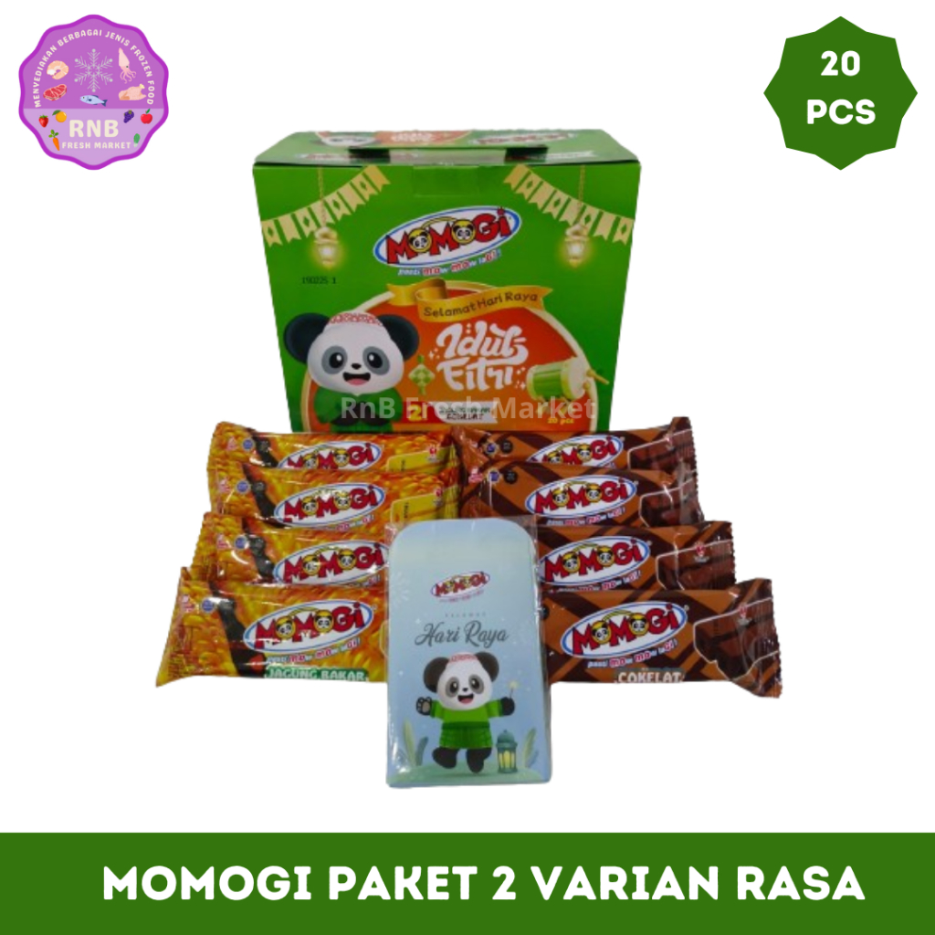 

Paket Snack Momogi 2 Varian Rasa Cokelat Dan Jagung Bakar Isi 20 Pcs Netto 400 Gram