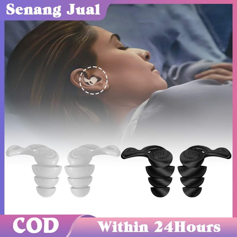 Penutup Telinga Anti Bising Waterproofing Silicone Penyumbat Telinga Anti Bising Untuk Tidur