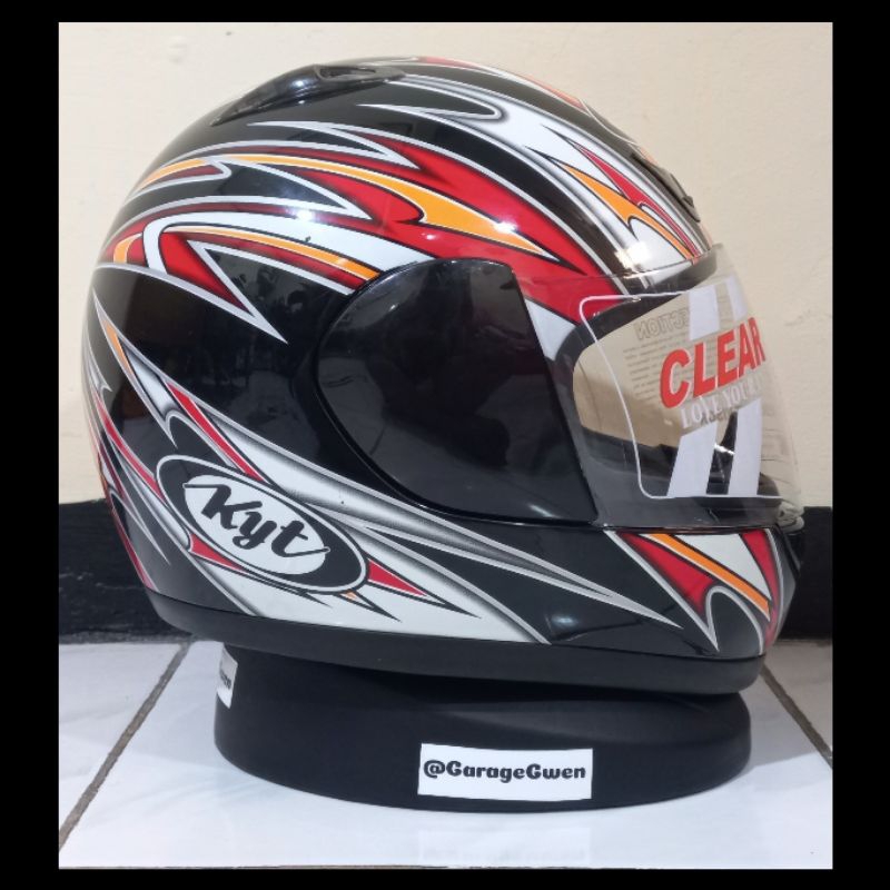 Helm Helmet KYT 805 x Speed Grafis hitam Size M second
