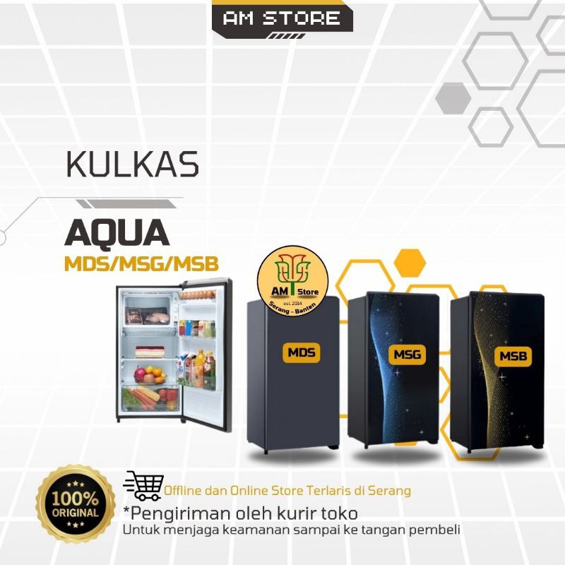 Kulkas AQUA 185 MDS/MSG/MSB (1 Pintu)