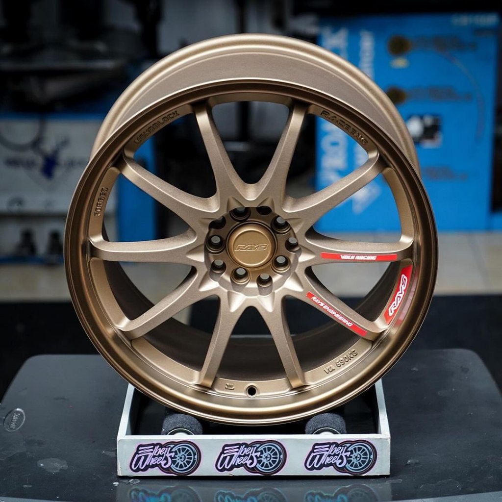 Velg Racing Mobil VOLK RAYS CE28 Ring 18 PCD 5x100/114 Lebar 8.5 ET 42 Matte Bronze (4 Velg)
