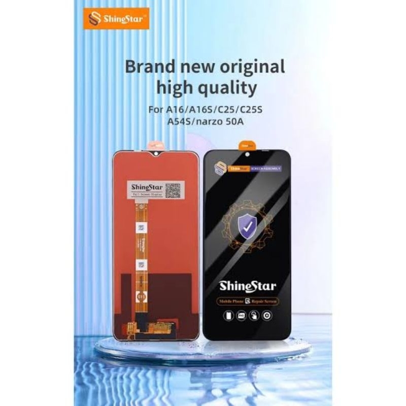 lcd touchscreen oppo a16/c25 shinestar original100%