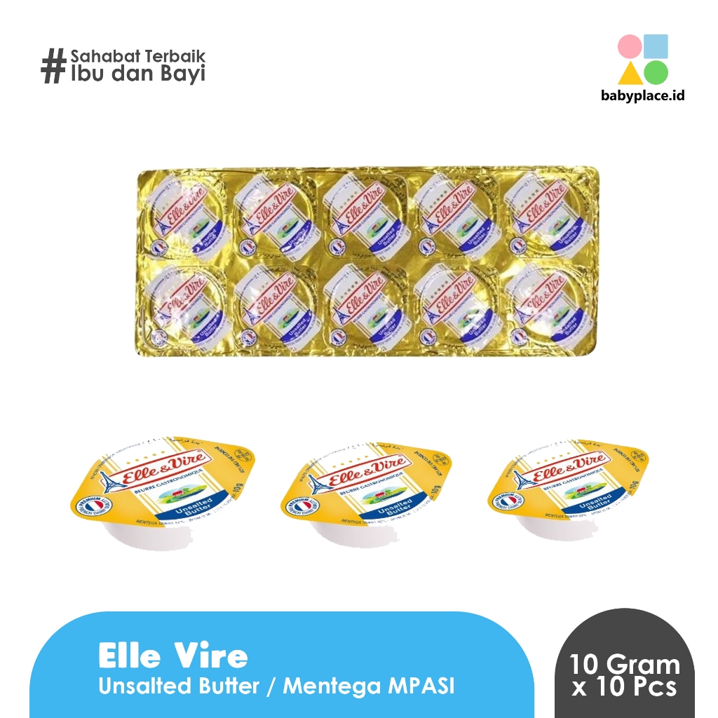 

ELLE VIRE - Unsalted Butter / Mentega Mpasi Bayi / Per Pcs