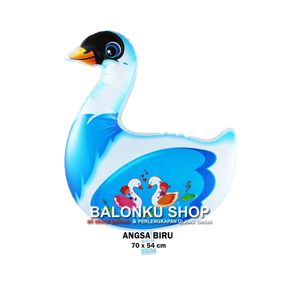 Balon Angsa / Balon Foil Angsa / Balon Swan / Balon Balon Angsa Biru